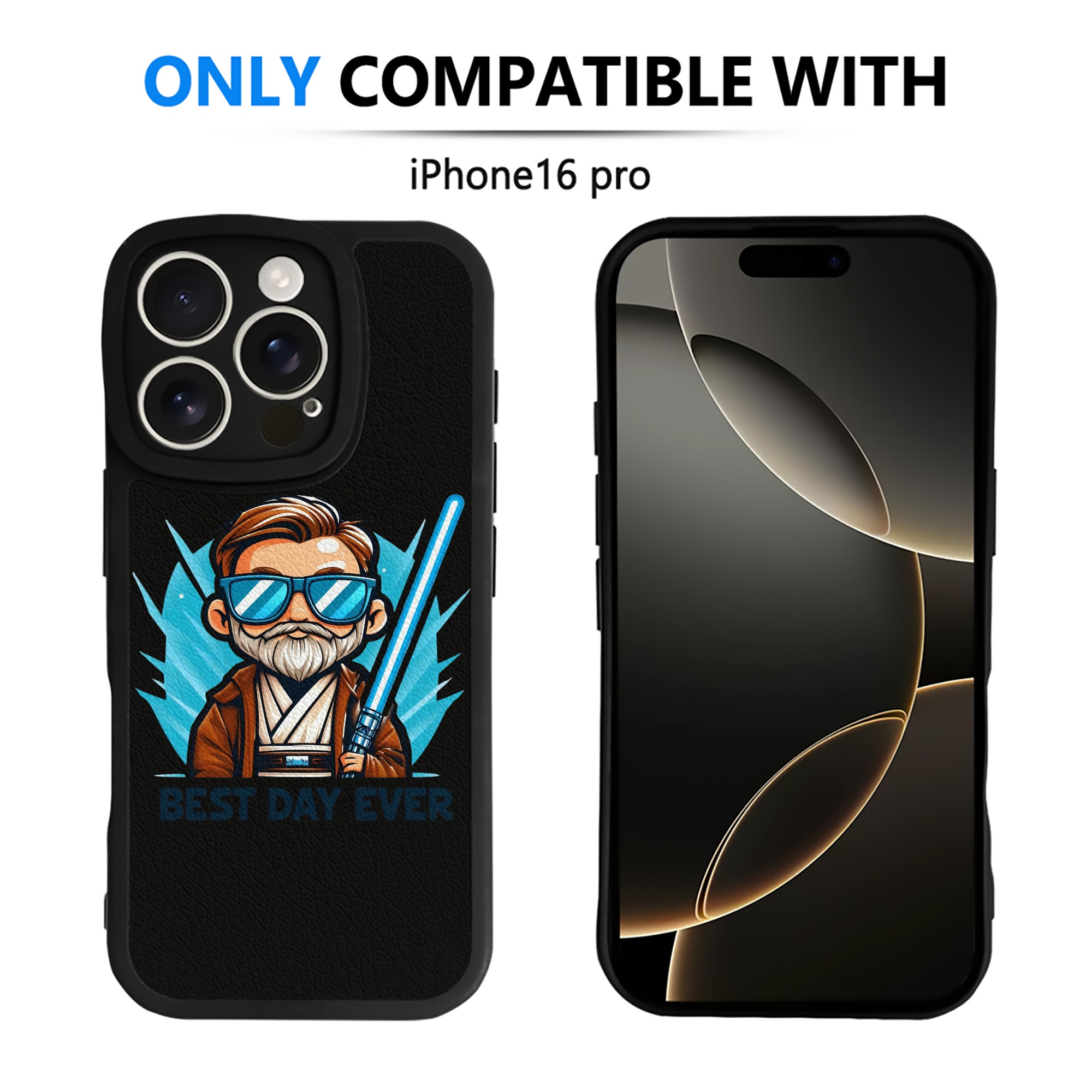 （画像用） スター・ウォーズ Star Wars 【iPhone 16シリーズ対応】シリコンスマホケース（レザー調） 材質：シリコン